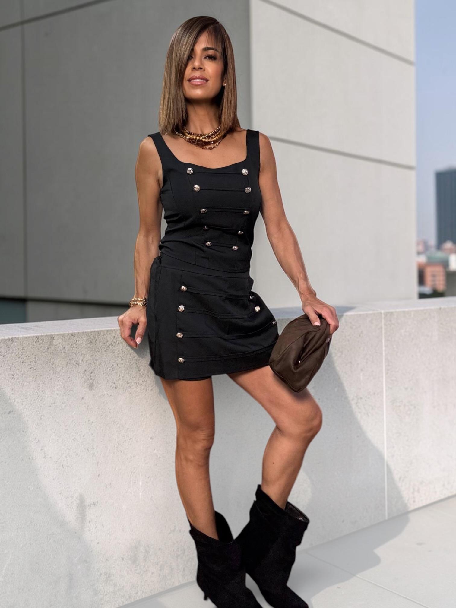 Conjunto Napoleón de top y falda