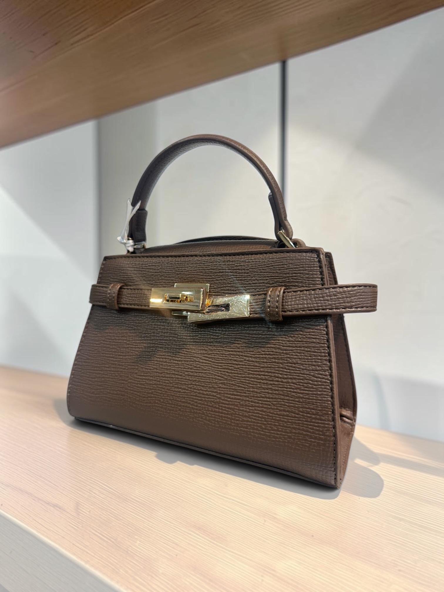 Bolso mini bag marron