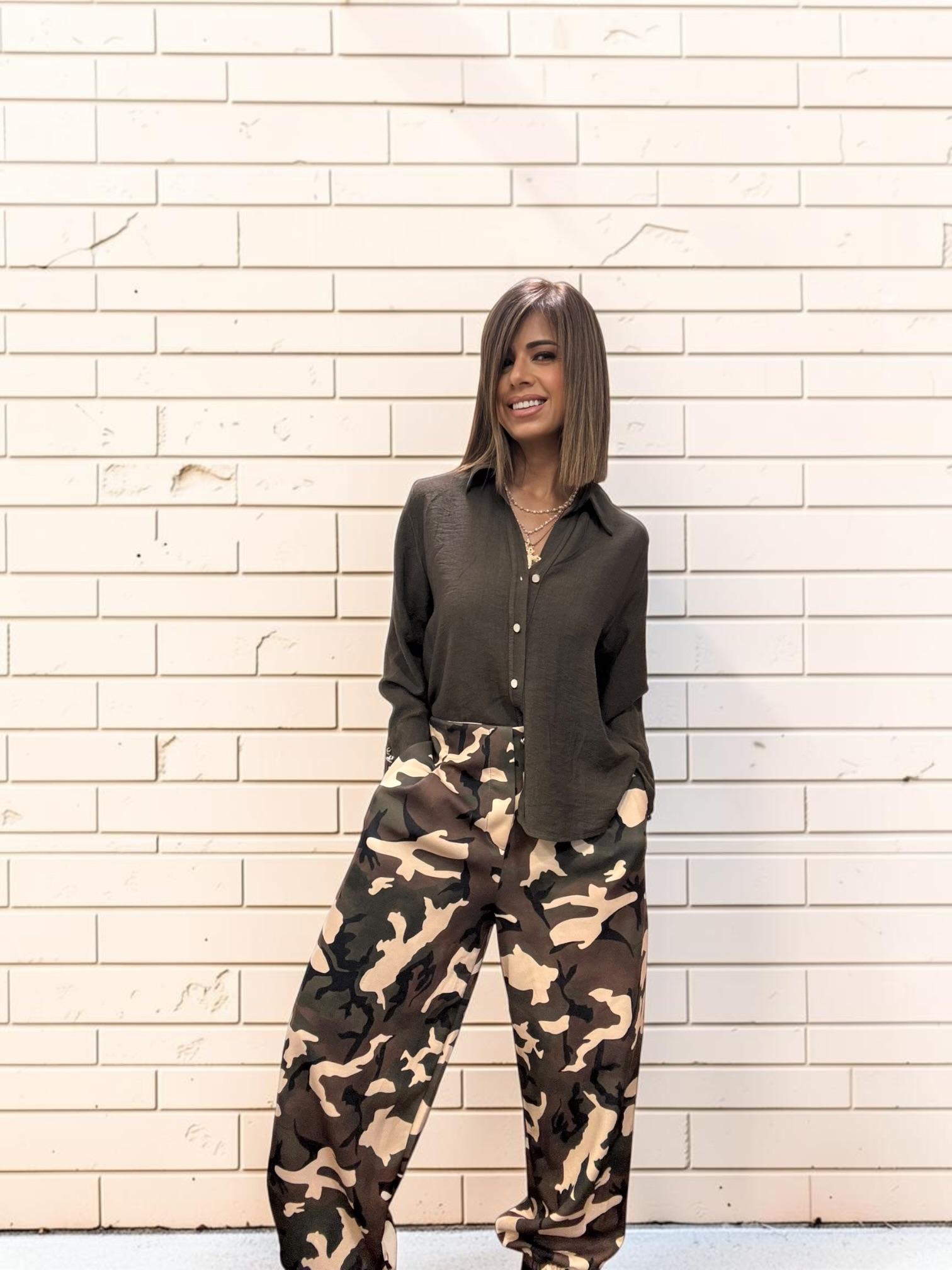 Pantalón militar punto