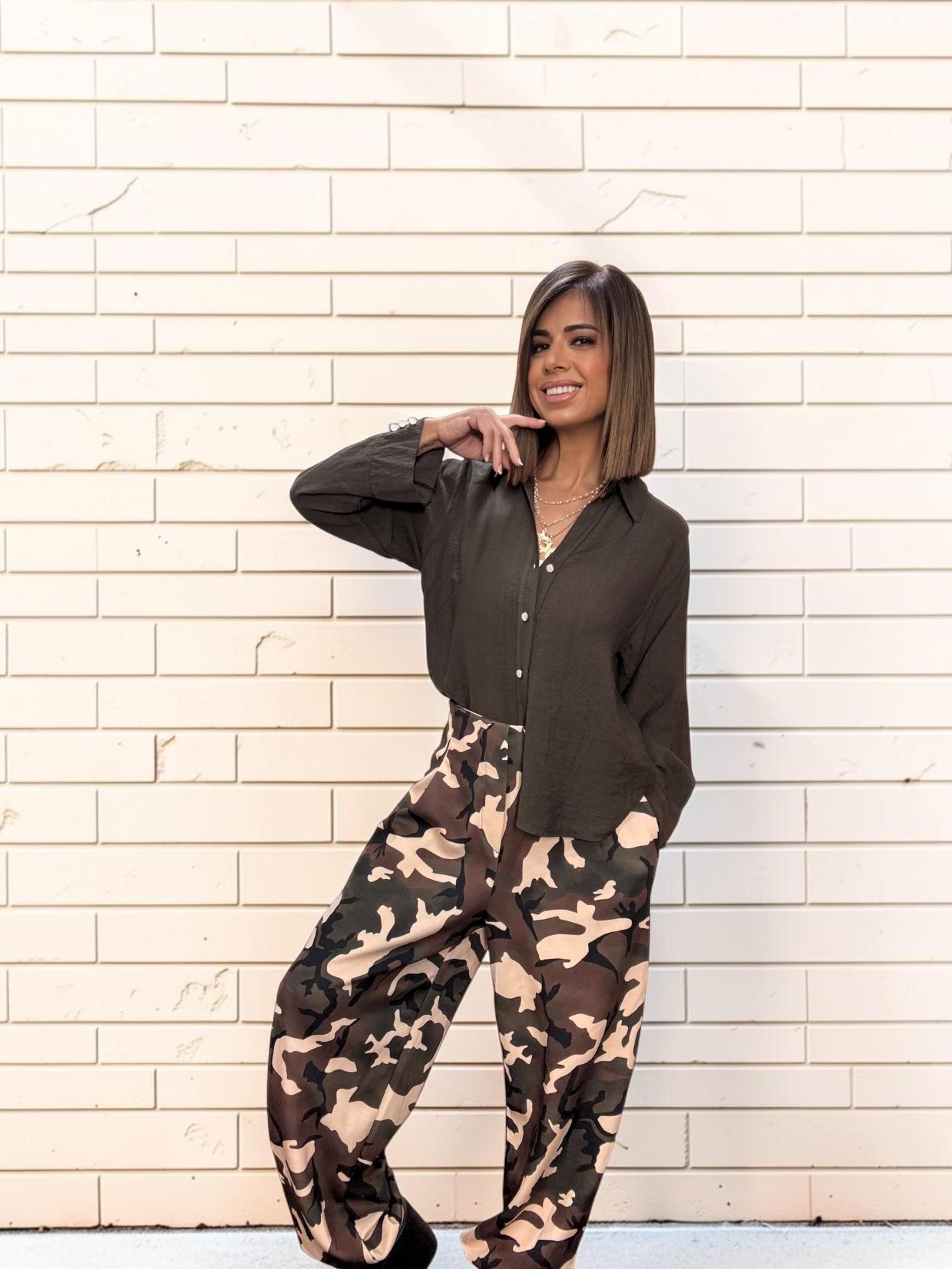 Pantalón militar punto