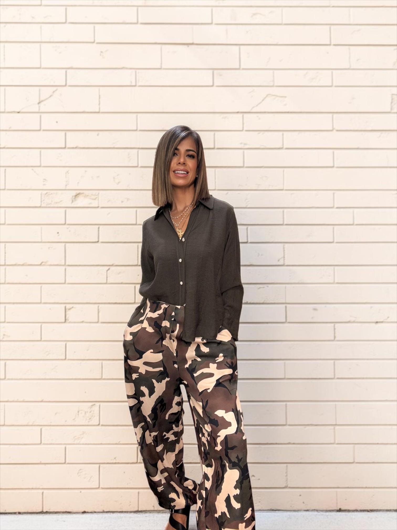 Pantalón militar punto
