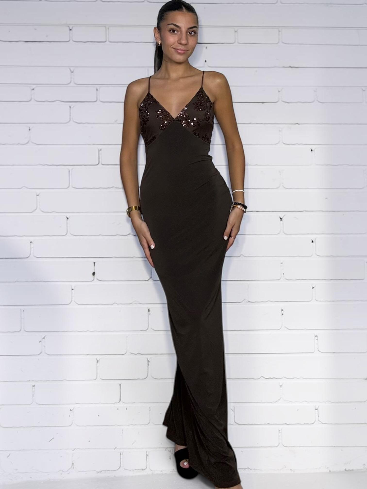 VESTIDO LARGO INVITADA TIRANTES CARLA