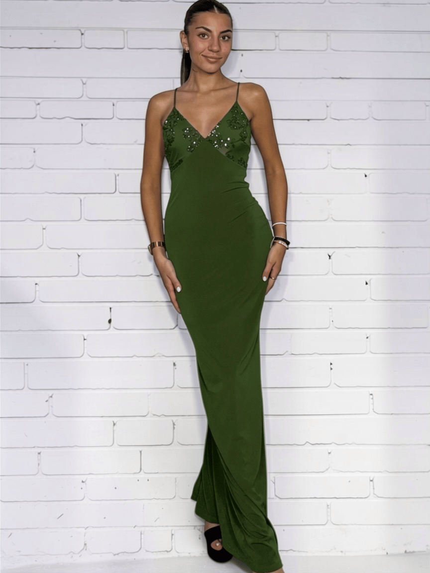 VESTIDO LARGO INVITADA TIRANTES CARLA