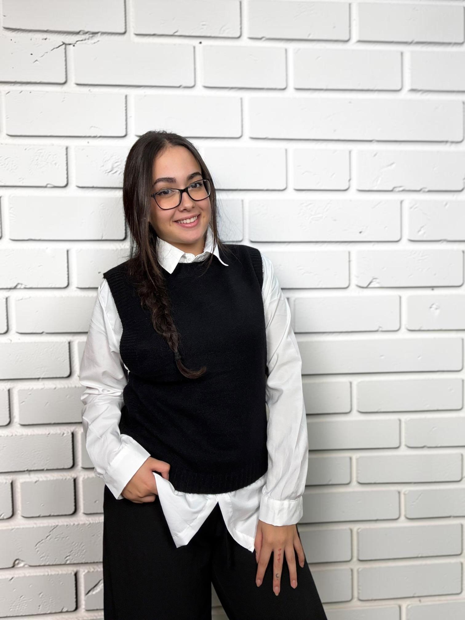CHALECO LISO CAMISA INTERIOR