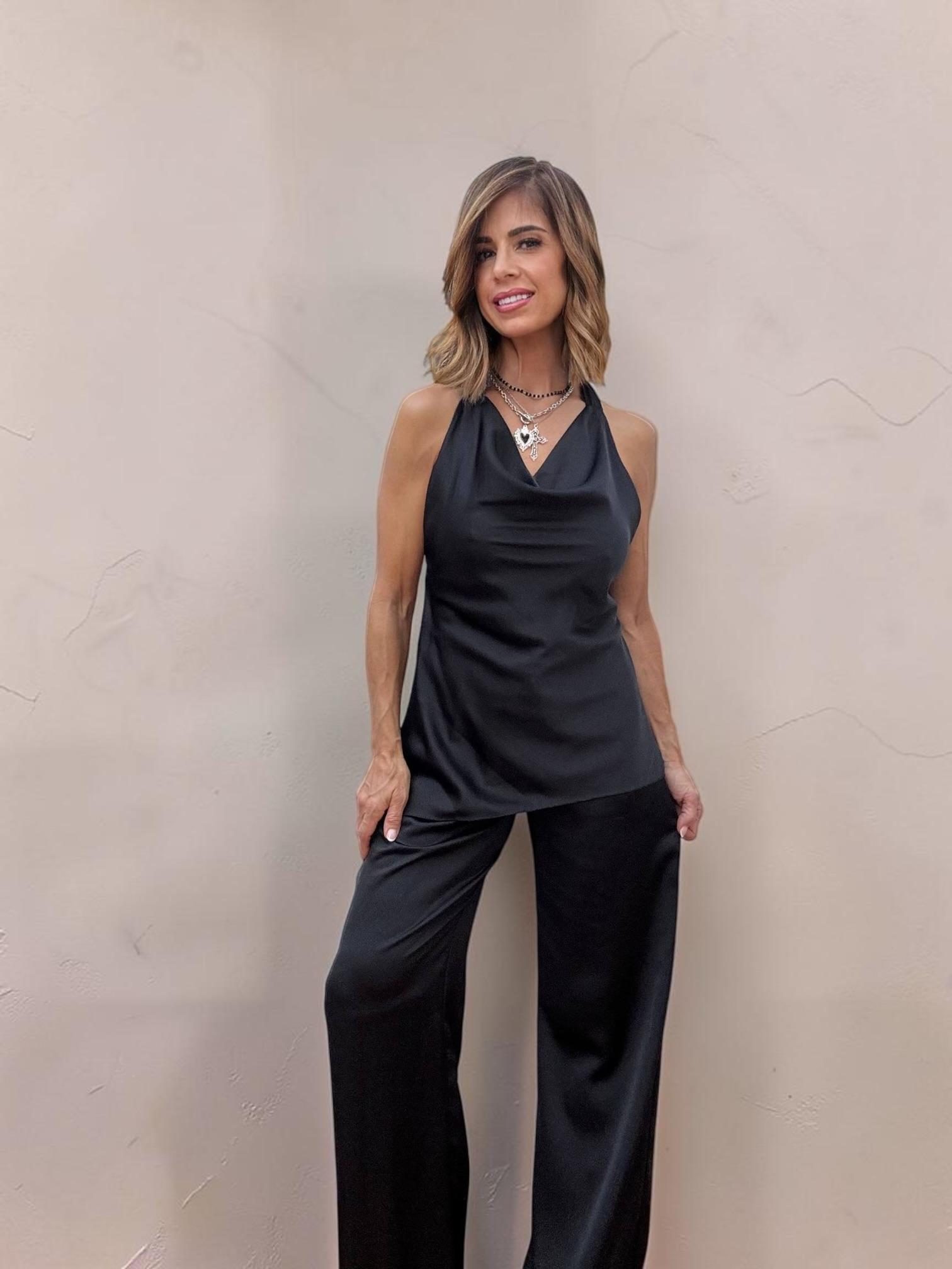 SET DE TOP Y PANTALÓN LARGO LISO