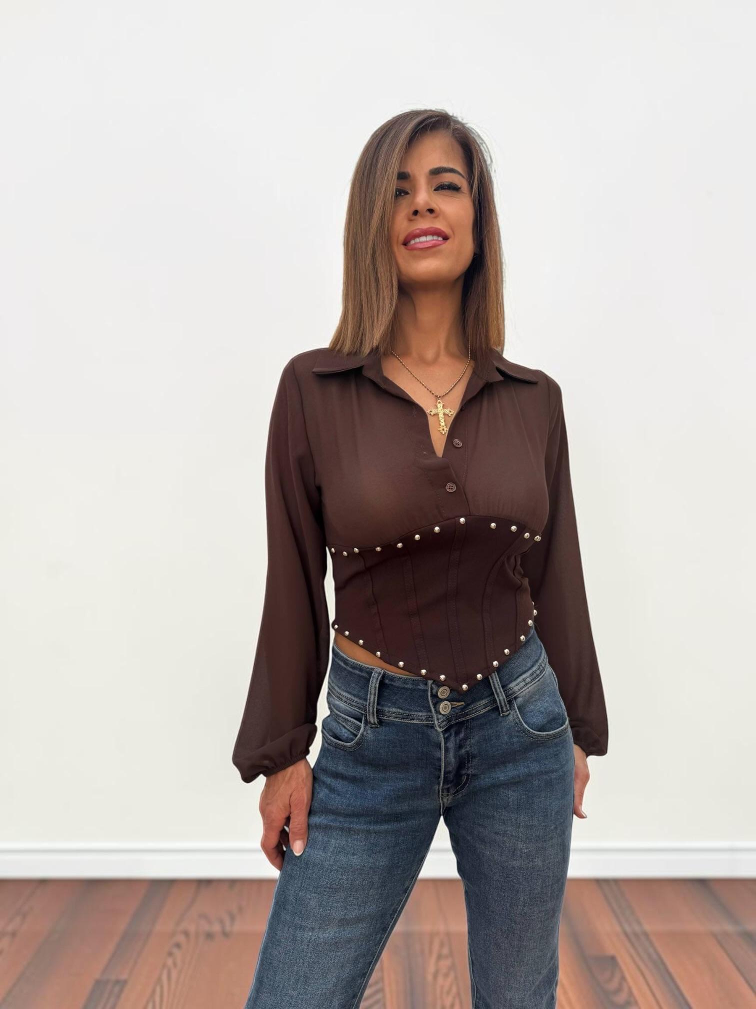 BLUSA  CORSÉ LISA TACHAS