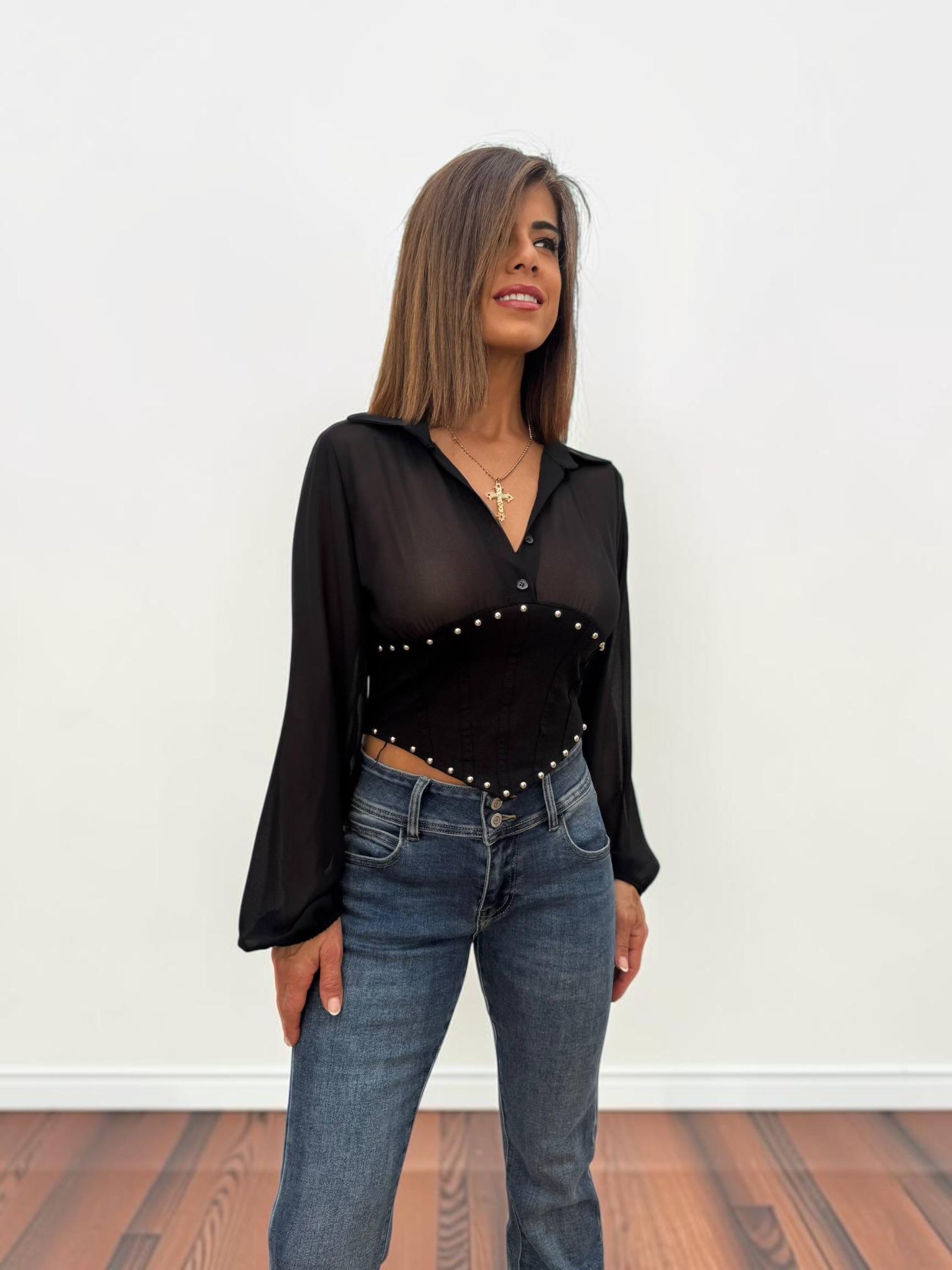 BLUSA  CORSÉ LISA TACHAS