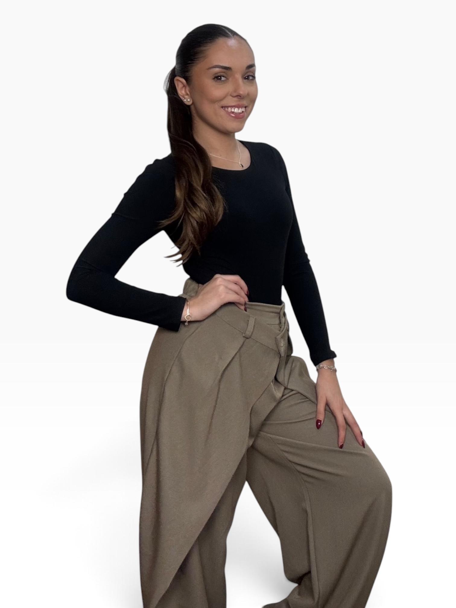 PANTALÓN BARREL DOBLE BOTÓN